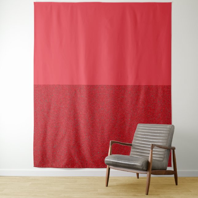 Tomato Red Tapestry Bottom Noise Accent - Custom (In Situ)