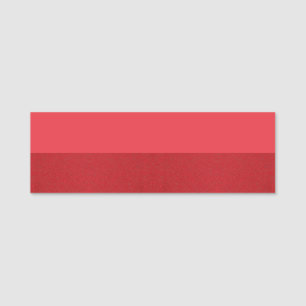 Tomato Red Texture Bold Name Tag Label – Customise