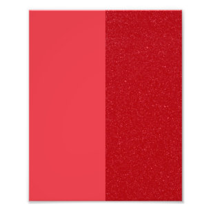 Tomato Red Textured Contrast Poster – Customisable
