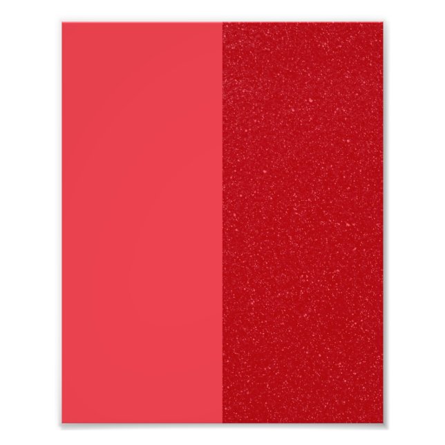 Tomato Red Textured Contrast Poster – Customisable (Front)