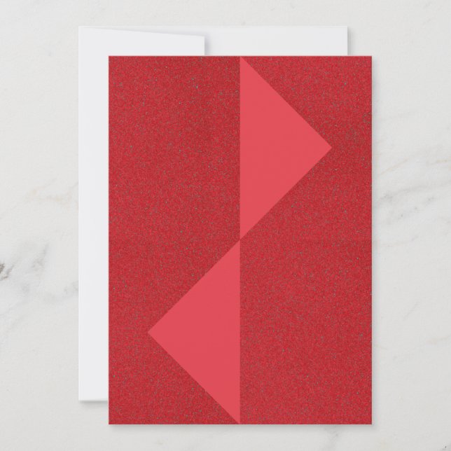 Tomato Red Twin Triangle Card – Customisable (Front)