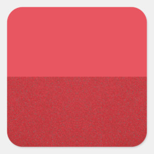 Tomato Red Two-Tone Square Sticker – Customisable