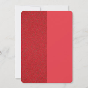 Tomato Red Two-Tone Textured Invitation - Custom