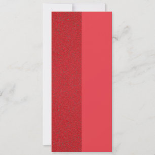 Tomato Red Vertical Invite – Split Texture Design