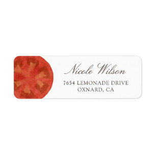 Tomato return address labes 02 return address label
