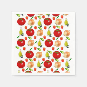 Tomato Salad Paper Napkins