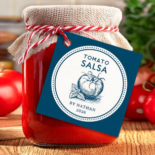 Tomato salsa custom colours favour tags