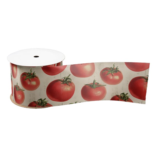 Tomato Satin Ribbon (Spool)