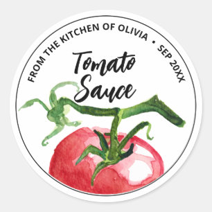 Tomato Sauce Canning Classic Round Sticker