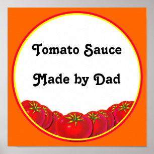 Tomato Sauce Custom Label Art Print