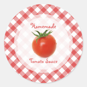 Tomato Sauce Preserves Classic Round Sticker