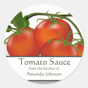 Tomato Sauce Tomatoes Classic Round Sticker