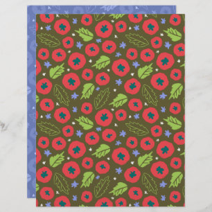 Tomato Scrapbook Paper