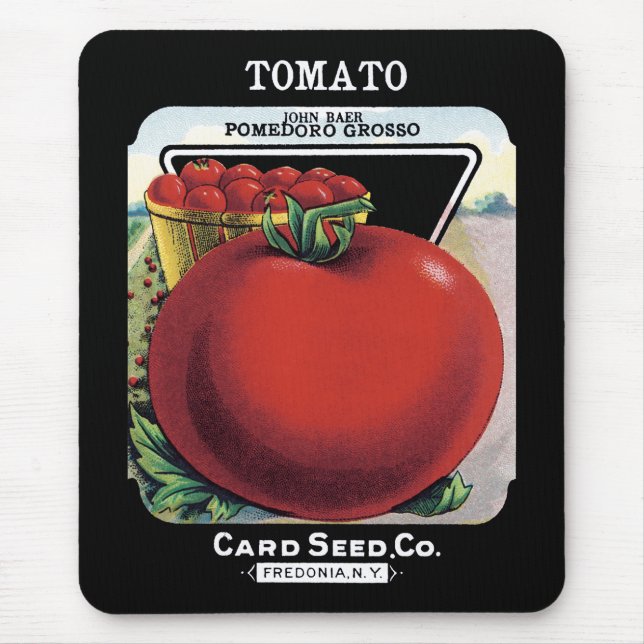 Tomato Seed Packet Label Mouse Pad (Front)