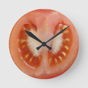 Tomato slice round clock