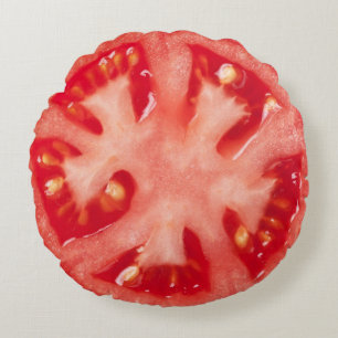 Tomato Slice Round Cushion