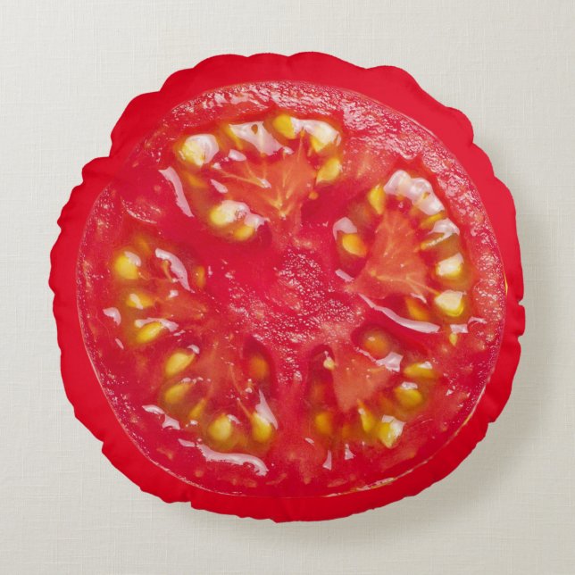 Tomato Slice  Round Cushion (Front)