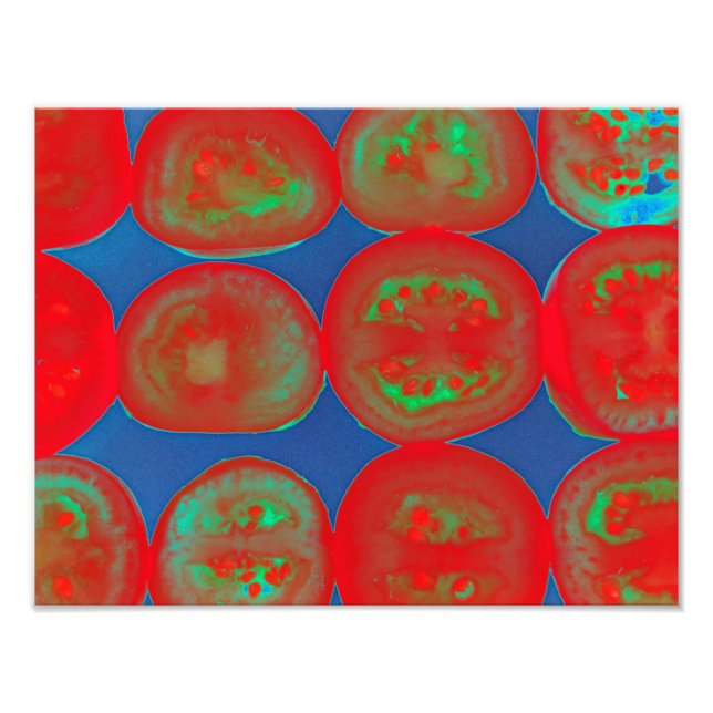 Tomato slices photo print (Front)
