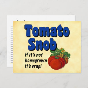 Tomato Snob Custom Recipe Card
