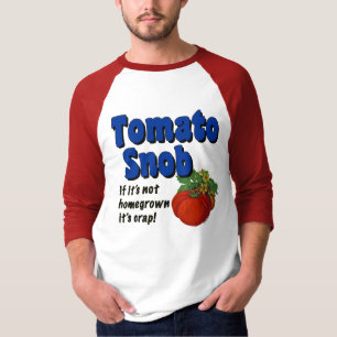 Tomato Snob Funny Gardening Tee