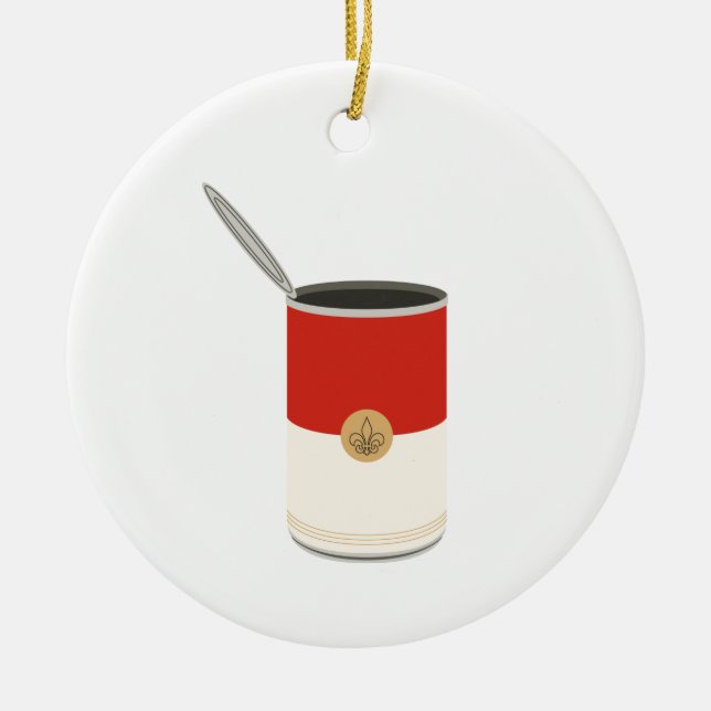 Tomato Soup Ceramic Ornament (Front)