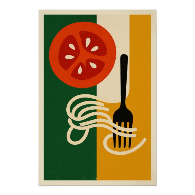 Tomato & Spaghetti - La Dolce Vita Poster (Front)