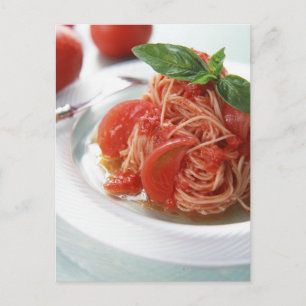 Tomato Spaghetti Postcard
