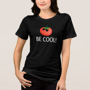 Tomato - sunglasses, Be cool, Red, Christmas ,Toma Tri-Blend Shirt