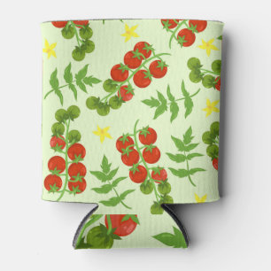 Tomato Tango: Vintage Vegetable Print Can Cooler