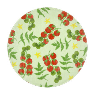 Tomato Tango: Vintage Vegetable Print Cutting Board