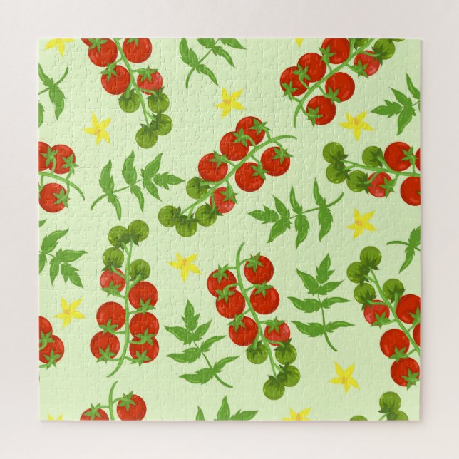 Tomato Tango: Vintage Vegetable Print Jigsaw Puzzle (Vertical)