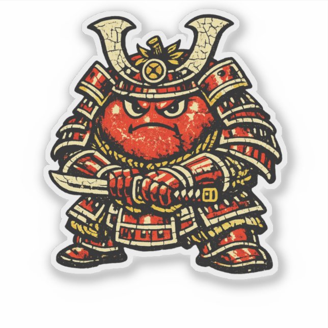 Tomato Tank — Funny Vegetable Heavy Samurai  (Front)