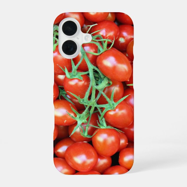 tomato vines iPhone 16 case (Back)