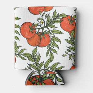 Tomato Vintage: Farm Market Illustration. Can Cooler