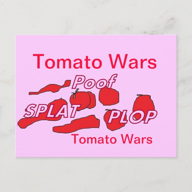 Tomato Wars Humour Card (Front)
