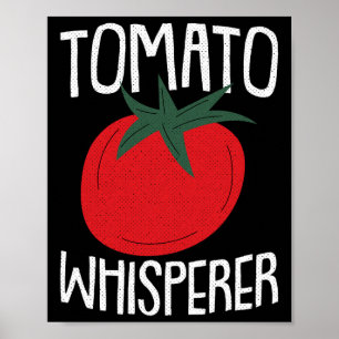 Tomato Whisperer Fathers Day Gardening Dad-dy Dada Poster