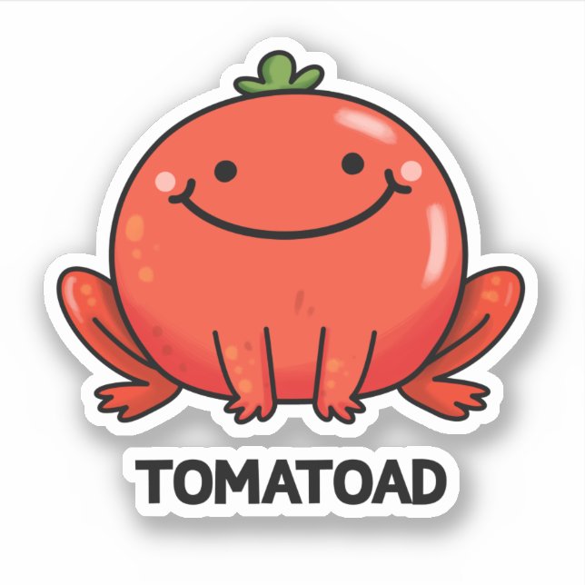 Tomatoad Funny Tomato Toad Pun  (Front)