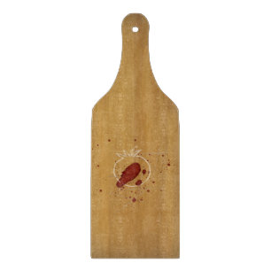Tomatocide Chalk Outline Blood Spatter Crime Scene Cutting Board