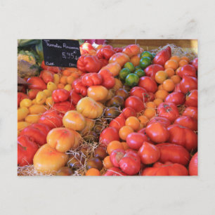 Tomatoes at a French market Postcard