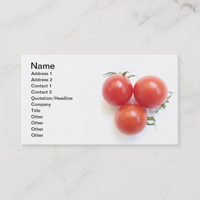 Tomatoes Business Card (Front)