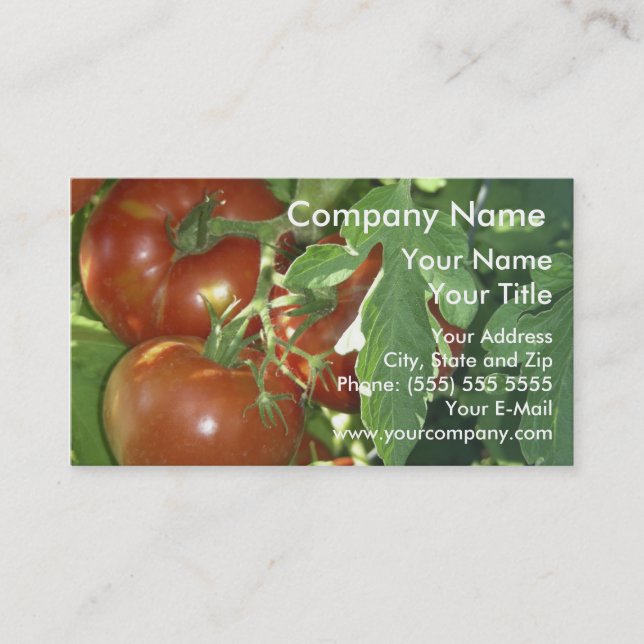 Tomatoes business card (Front)