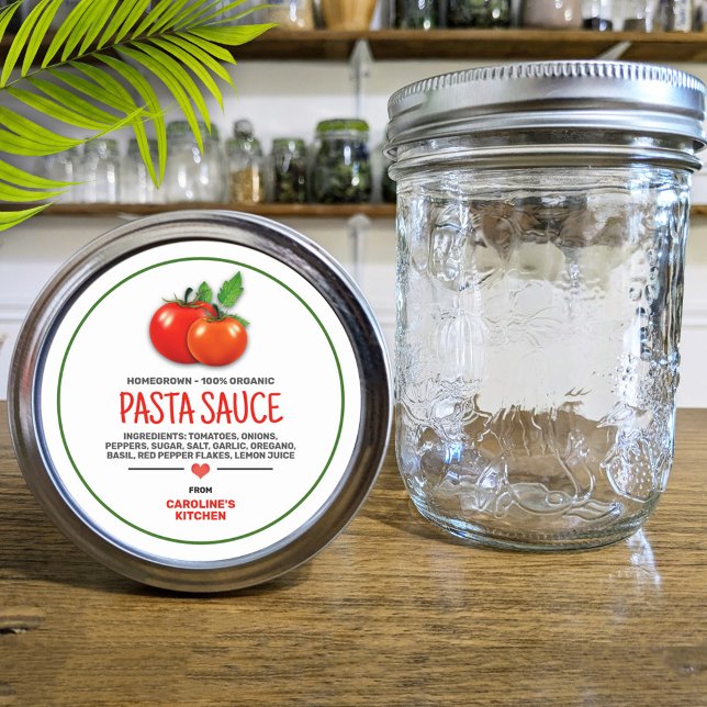 Tomatoes Canning Jar Personalised Label (Creator Uploaded)
