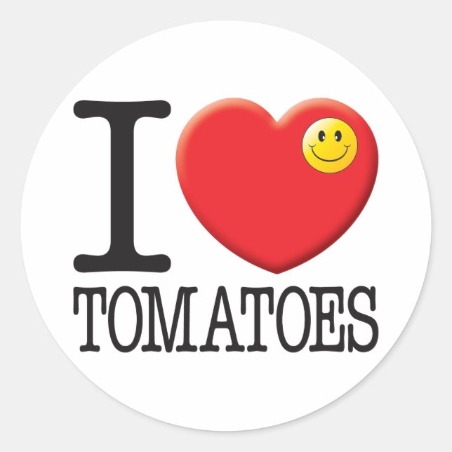 Tomatoes Classic Round Sticker (Front)