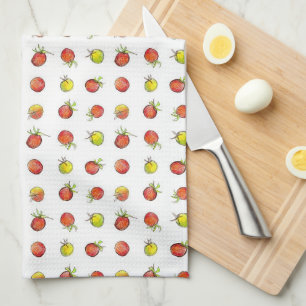 Tomatoes Food Garden Vegetables Red Tea Towel