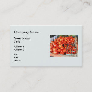 Tomatoes For Sale Business Card