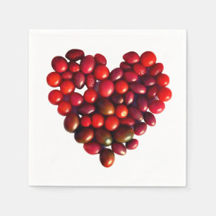 Tomatoes Heart  Napkin