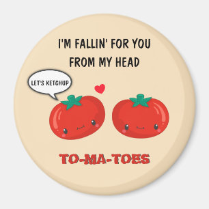 Tomatoes In Love Cute Romantic Valentine's Day Magnet