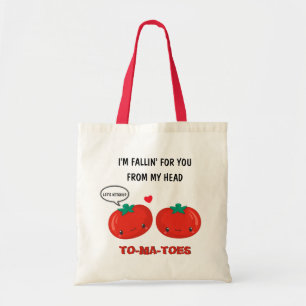 Tomatoes In Love Cute Romantic Valentine's Day Tote Bag