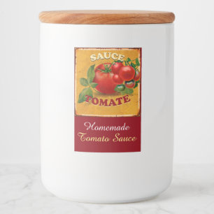 TOMATOES KITCHEN PRESERVES ,CANNINGS ,TOMATO SAUCE FOOD LABEL