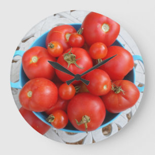 Tomatoes Large Clock